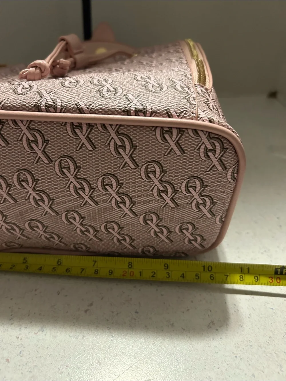 XOXO Drawstring Backpack — Blush Pink Designer-Inspired Women’s Bag